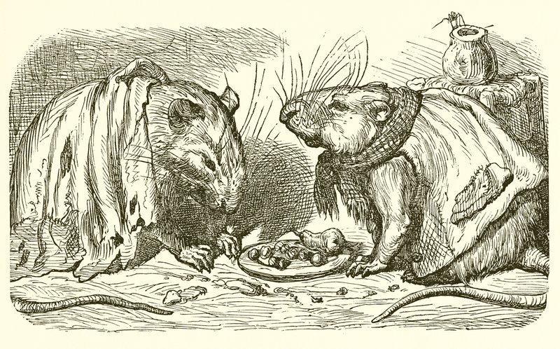 Die Stadtmaus und das Land von Ernest Henry Griset