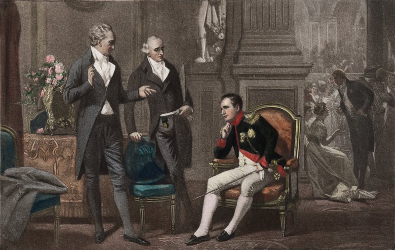 Napoleon, Goethe und Wieland (Farbfotogravur) von Ernest Hillemacher