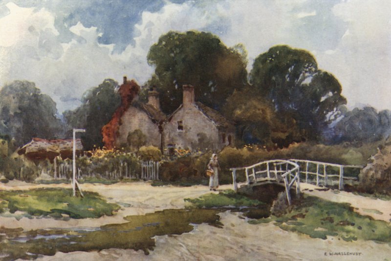 Im Dorf Brockenhurst von Ernest William Haslehust