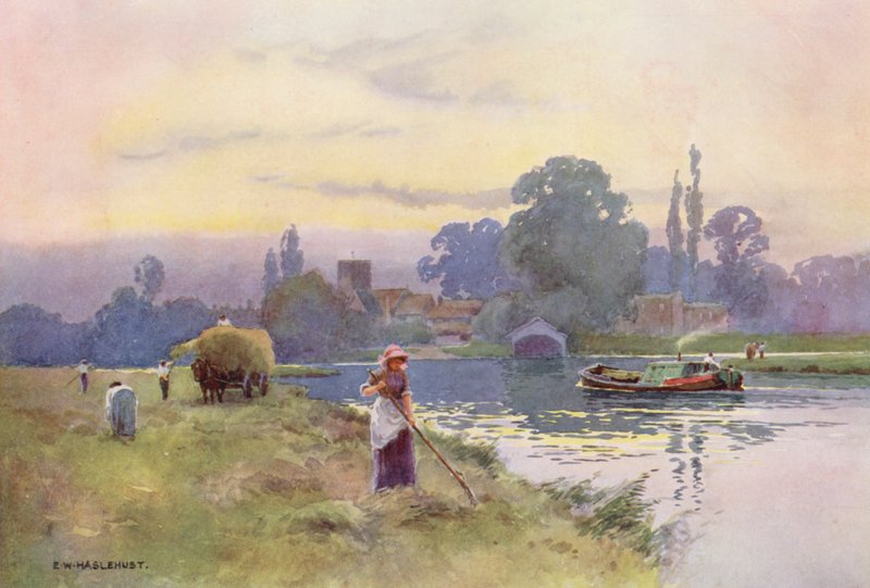 Fluss Themse: Shepperton von Ernest William Haslehust