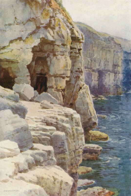 Tilly Whim Höhlen, Swanage von Ernest William Haslehust