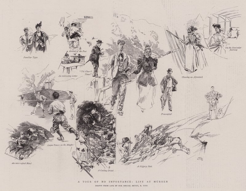 Eine Tour von geringer Bedeutung, Leben in Murren von Ettore Tito