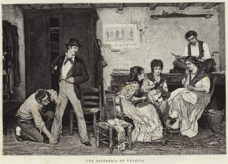 Ein Schneider in Venedig von Eugen von Blaas