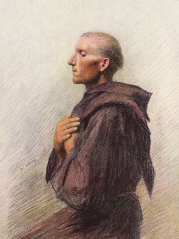 Bruder Bernard von Quintavalle von Eugene (after) Burnand