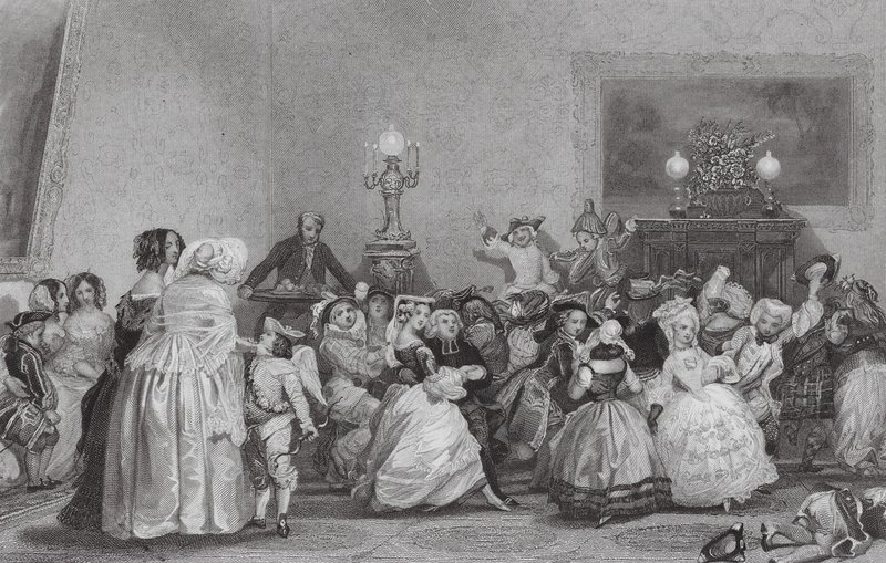 Jugendlicher Maskenball, Paris von Eugene Louis (after) Lami