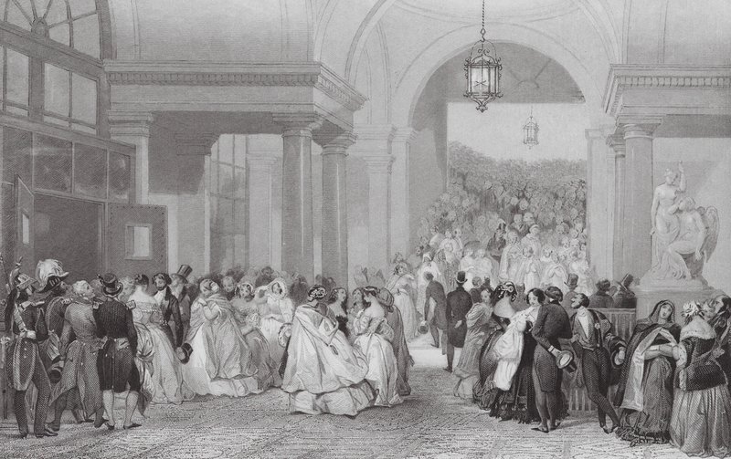 Verlassen der Oper von Eugene Louis (after) Lami