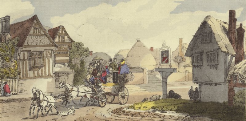 Landschaftsansicht von Eugene Louis after Lami