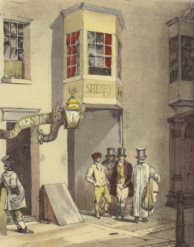 Gasthaus und Posthaus von Eugene Louis after Lami