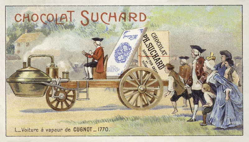 Nicolas-Joseph Cugnots dampfbetriebenes Auto, 1770 von European School