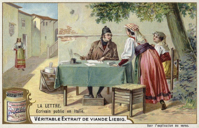 Öffentlicher Briefschreiber, Italien von European School