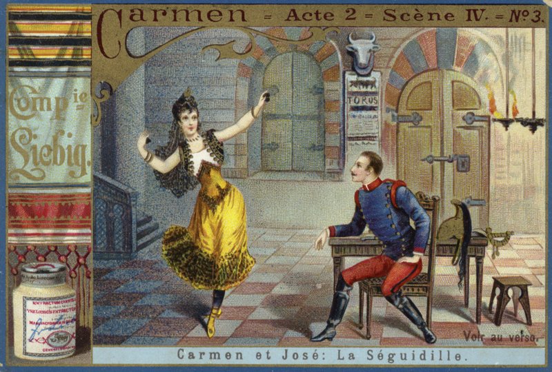 Szene aus Carmen, von Georges Bizet von European School