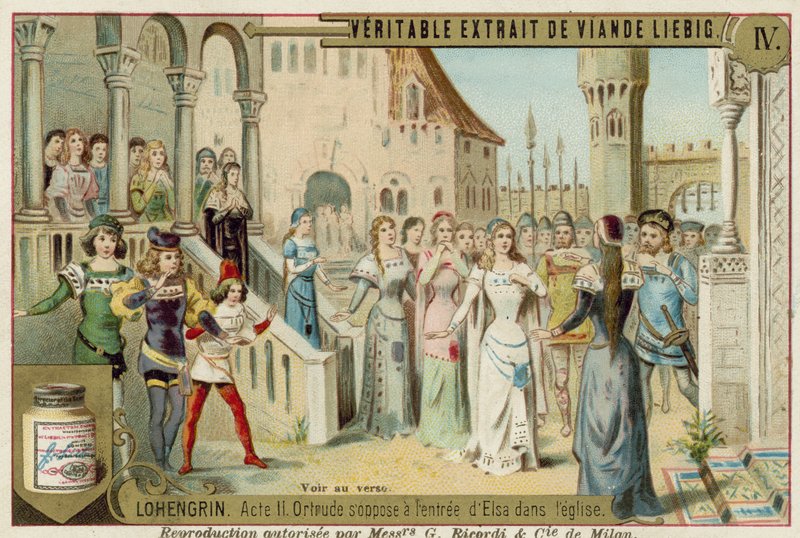 Szene aus Richard Wagners Oper Lohengrin von European School