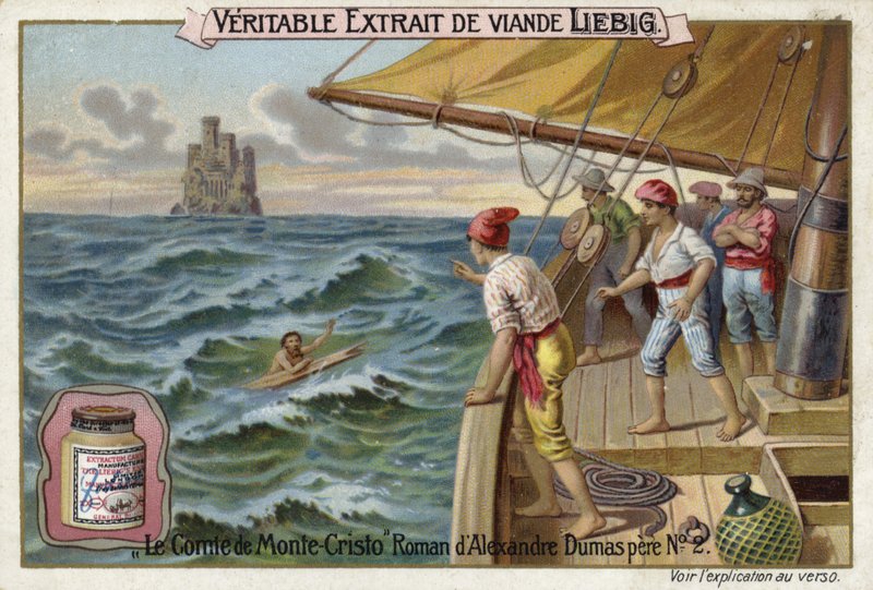 Szene aus Der Graf von Monte Cristo, von Alexandre Dumas von European School