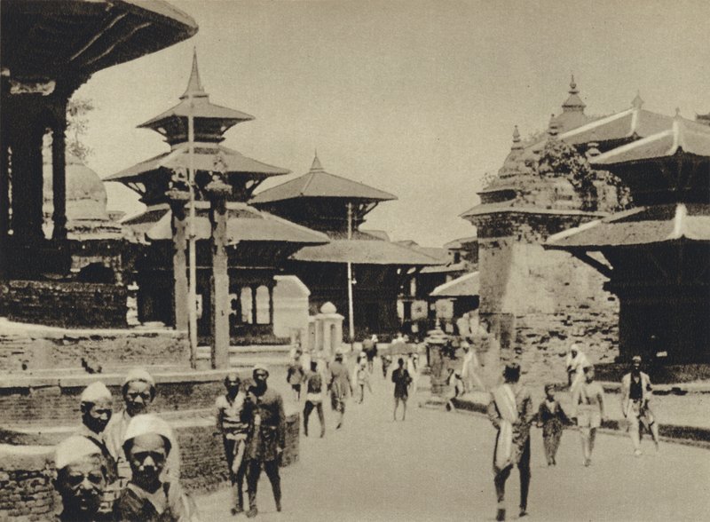 Indien, Tempelstraße, Katmandu von European Photographer
