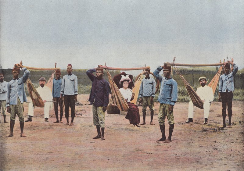 Die Hängemattenmacher in Dahomey von European Photographer