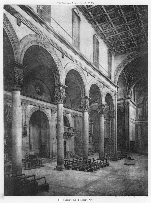 St. Lorenzo, Florenz (s/w Foto) von European Photographer