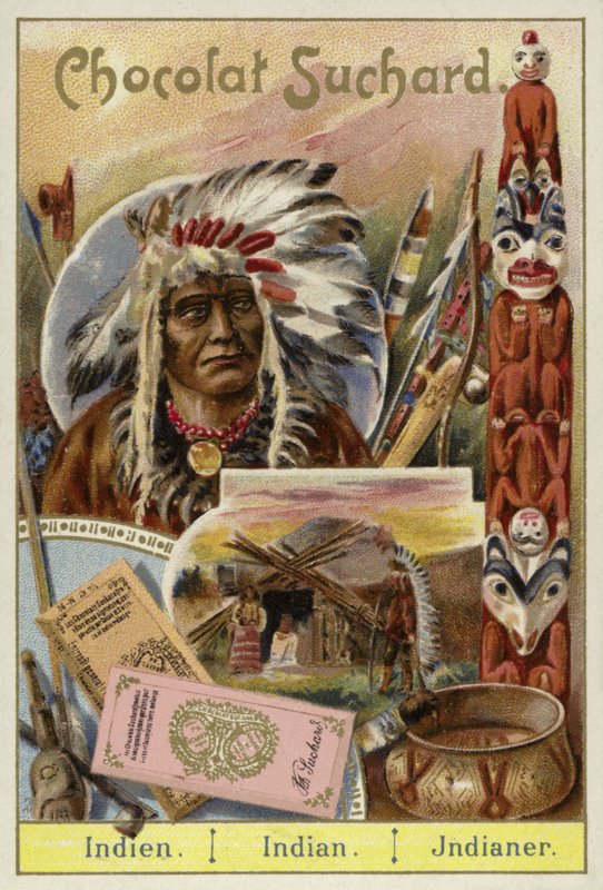 Amerikanischer Indianer von European School