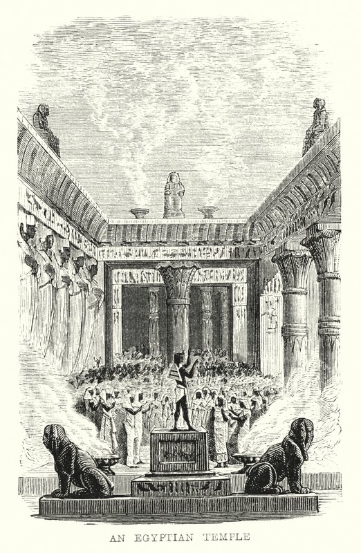 Ein ägyptischer Tempel von European School
