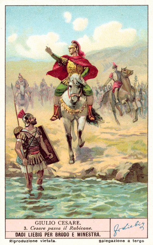 Caesar überquert den Rubikon, 49 v. Chr. von European School