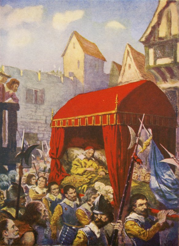 Ankunft von Kardinal Richelieu in Lyon von European School