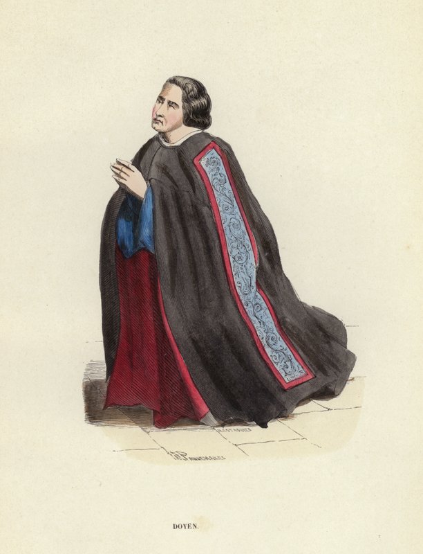 Doyen (farbige Gravur) von European School