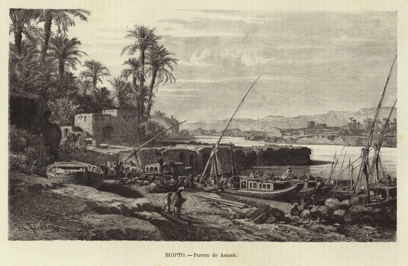 Ägypten - Hafen von Assuan von European School