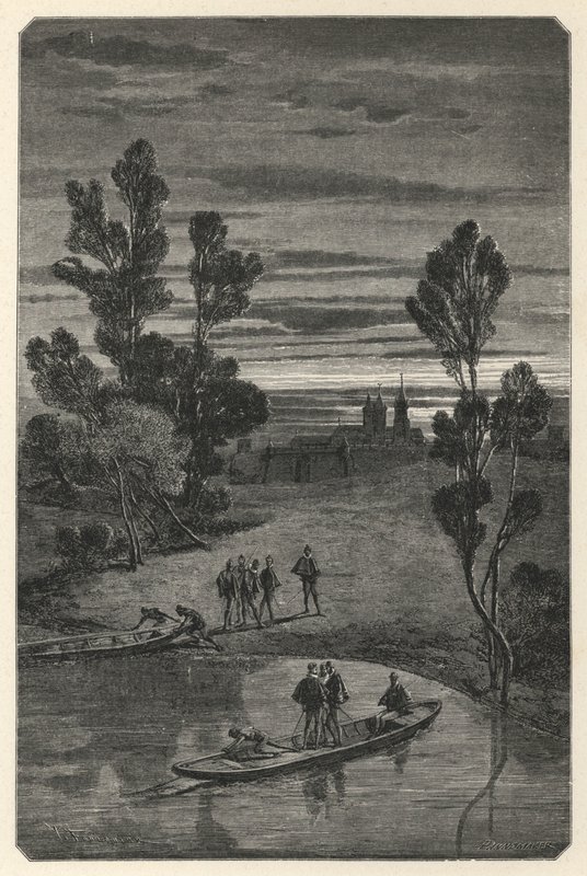 Le Pre Aux Clercs (Gravur) von European School