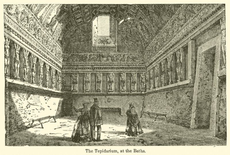 Das Tepidarium in den Bädern von European School