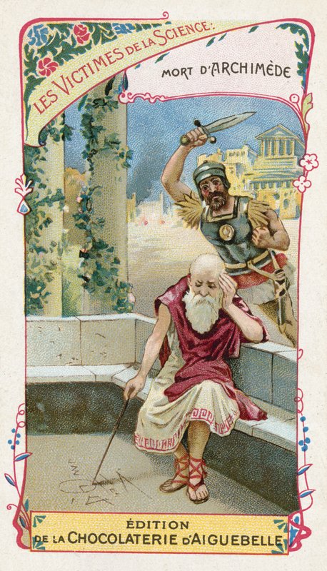 Der Tod des Archimedes, ca. 212 v. Chr. von European School