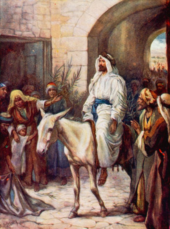 Einzug in Jerusalem (Farblithographie) von Evelyn Stuart Hardy