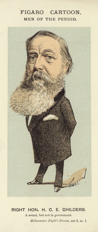 Porträt von H. C. E. Childers von Faustin