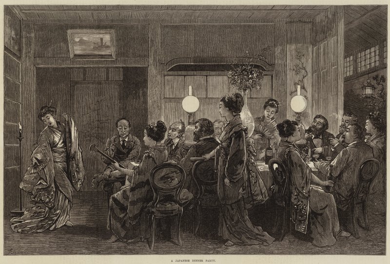 Ein japanisches Abendessen von Felix Regamey