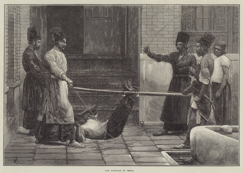 Die Bastonade in Persien von Felix Regamey