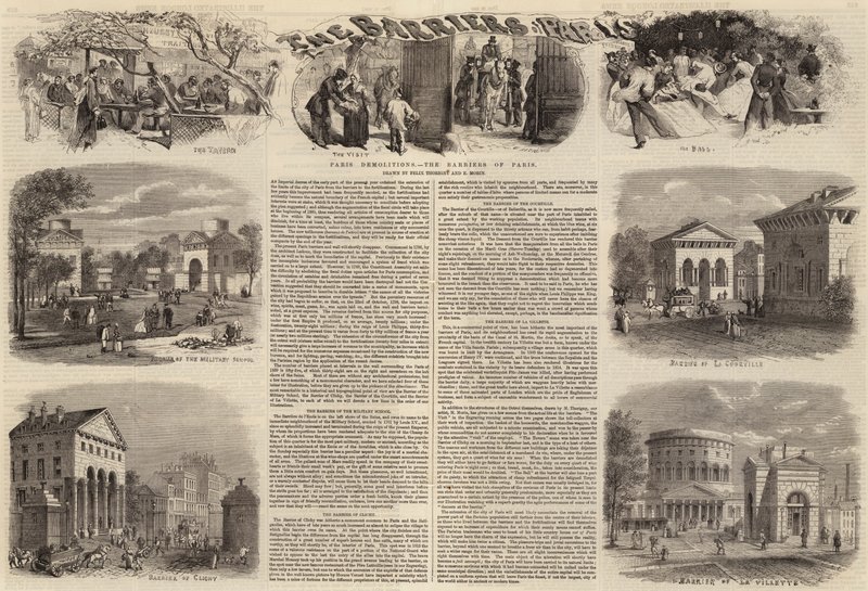Pariser Abrisse, die Barrieren von Paris von Felix Thorigny