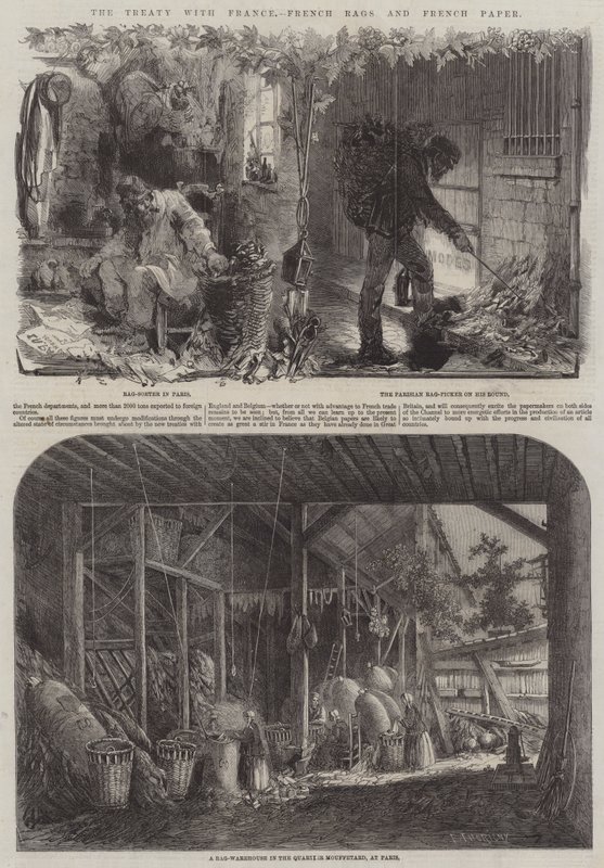 Der Vertrag mit Frankreich, französische Lumpen und französisches Papier von Felix Thorigny