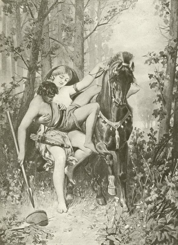 Venus und Adonis. Gedichte (Gravur) von Felix Octavius Carr Darley