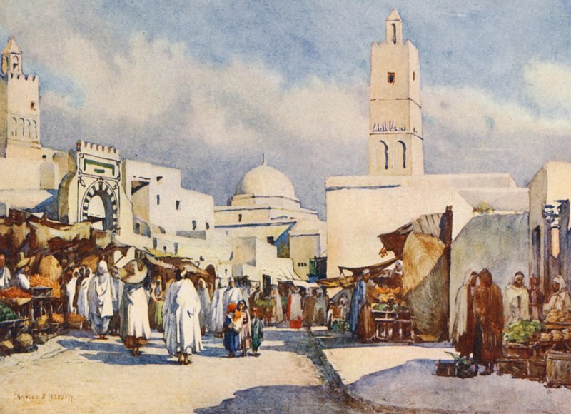 La Grande Rue, Kairouan von Frances Nesbitt