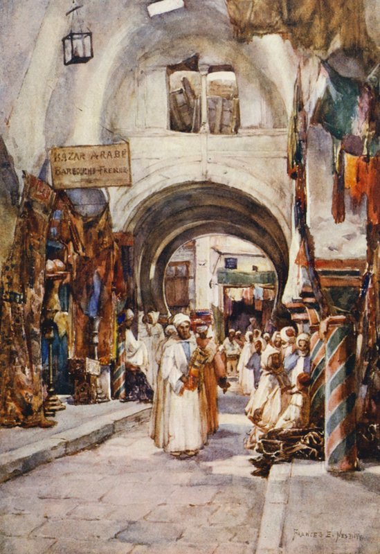 Souk des Etoffes, Tunis von Frances Nesbitt