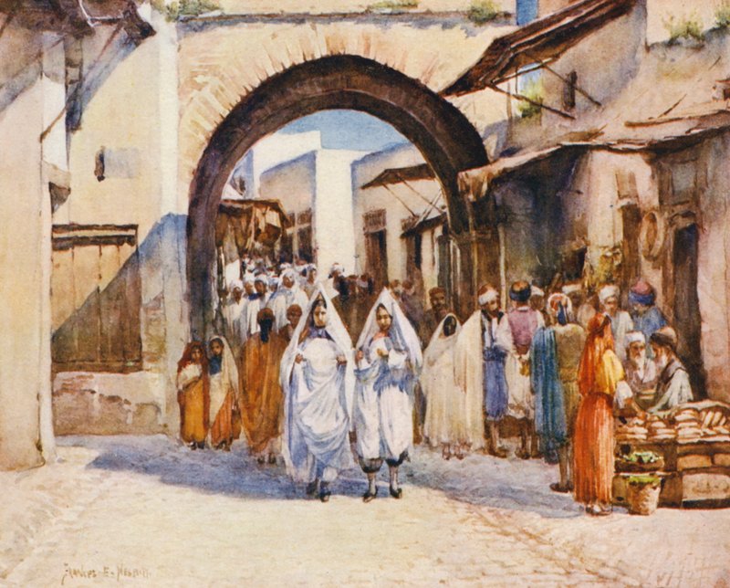 Souk el Hout, Tunis von Frances Nesbitt