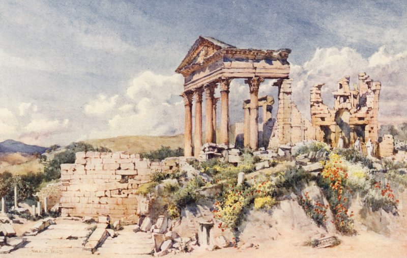 Tempel der Celestis, Dougga von Frances Nesbitt