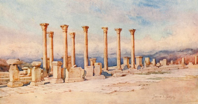 Das Forum, Timgad von Frances Nesbitt