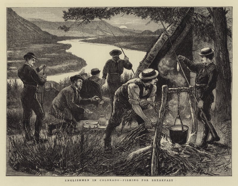 Engländer in Colorado, fischen zum Frühstück von Francis S. Walker