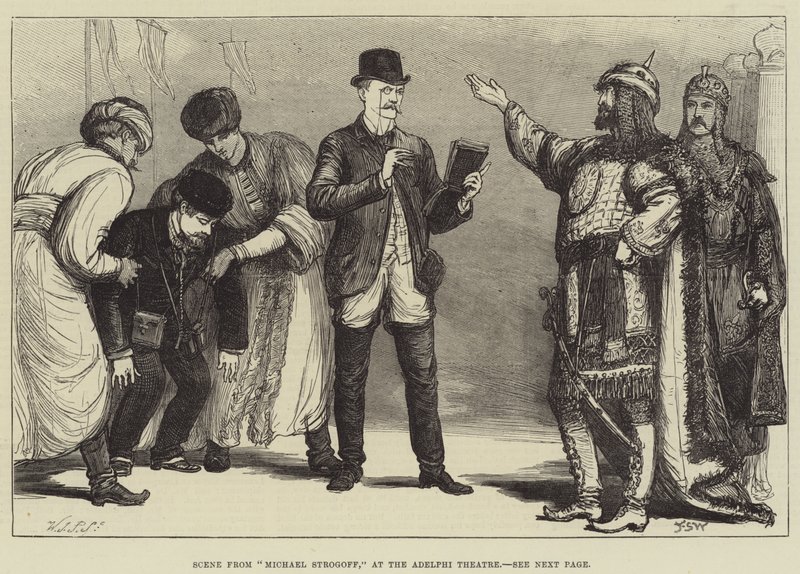 Szene aus Michael Strogoff, im Adelphi-Theater von Francis S. Walker