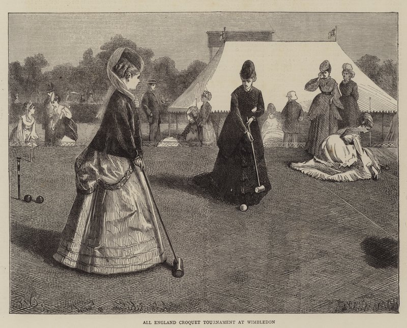All England Croquet Turnier in Wimbledon von Francis Wilfred Lawson