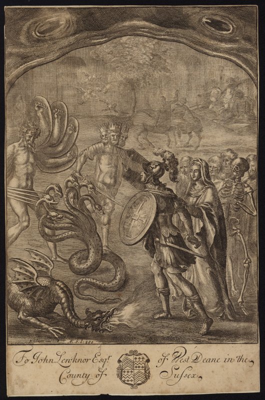 Aeneas, Sybil, Zentauren, Geryon, Briareus, Hydra, Chimaera von Francis Cleyn