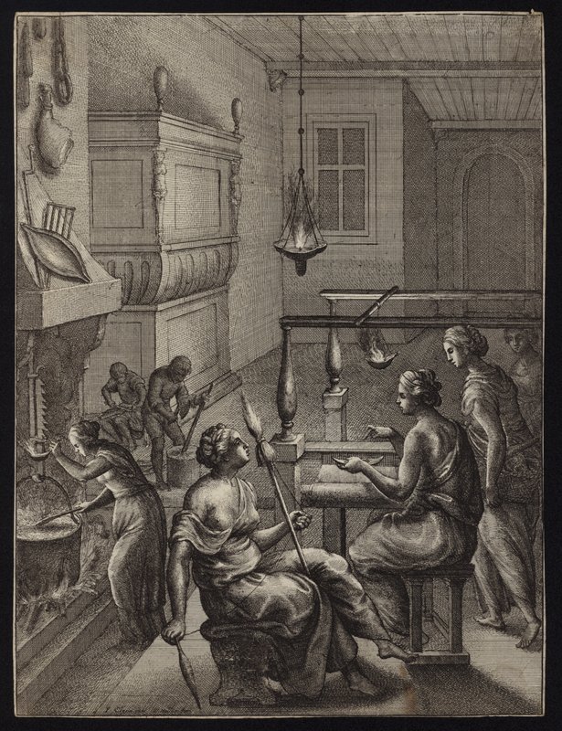 Frauen bei der Arbeit von Francis Cleyn