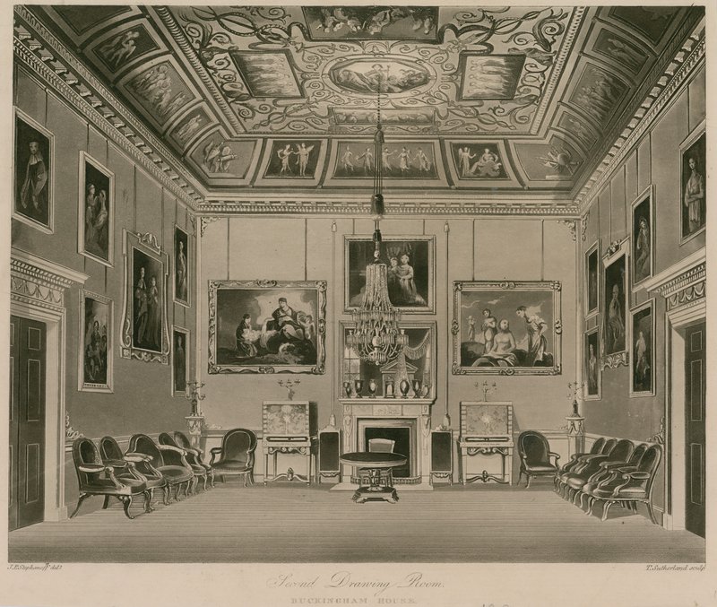 Zweiter Salon, Buckingham House von Francis Phillip Stephanoff