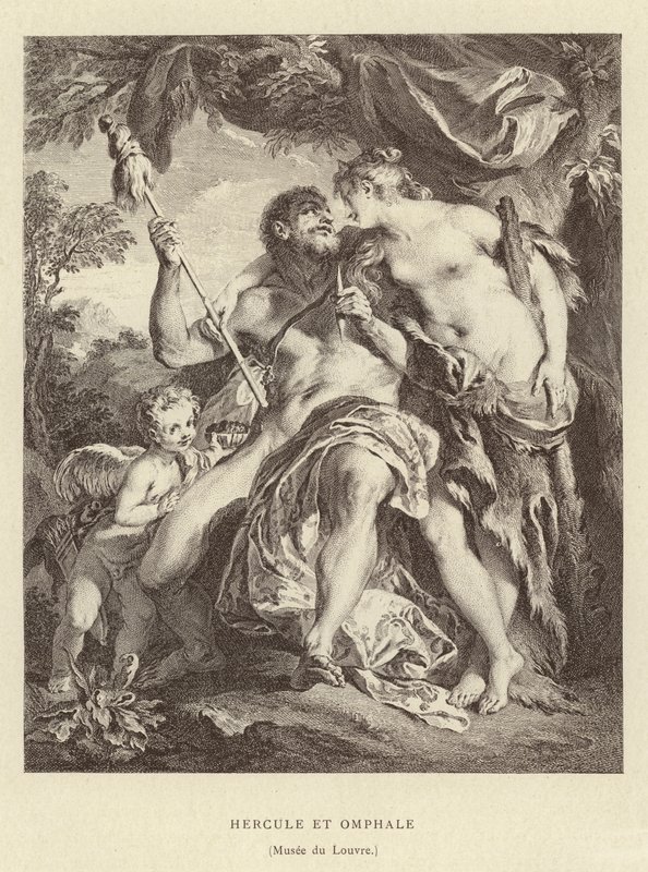 Herakles und Omphale von Francois (after) Boucher