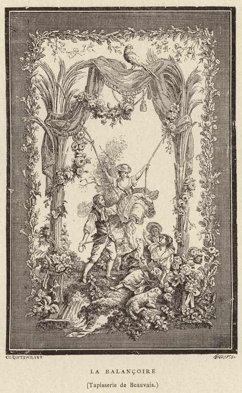 Die Schaukel von Francois (after) Boucher