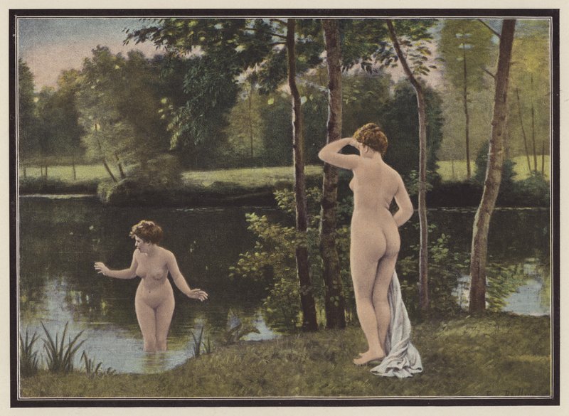 Die Badenden von Francois Eugene Brillaud